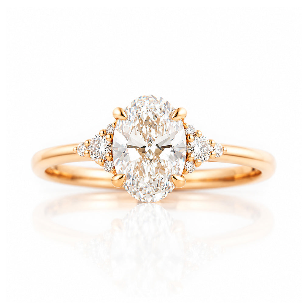 Kelly, an Oval cut Lab Diamond Ring - 1ct - Victoria's Jewellery
