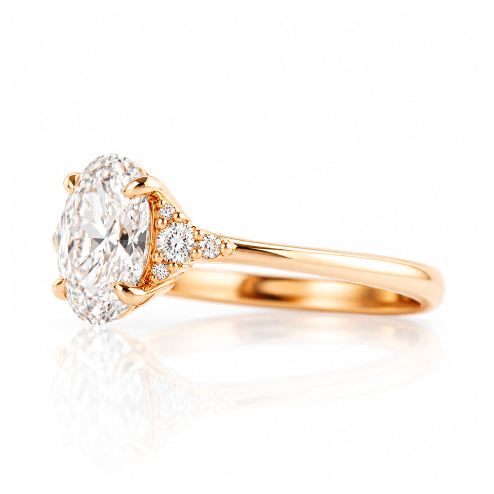 Kelly, an Oval cut Lab Diamond Ring - 1ct - Victoria's Jewellery