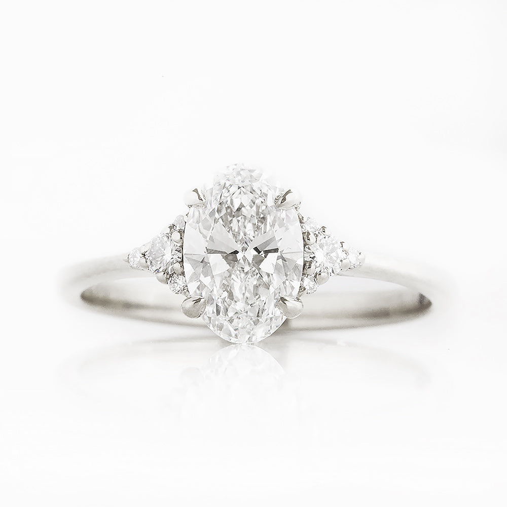 Kelly, an Oval cut Lab Diamond Ring - 1ct