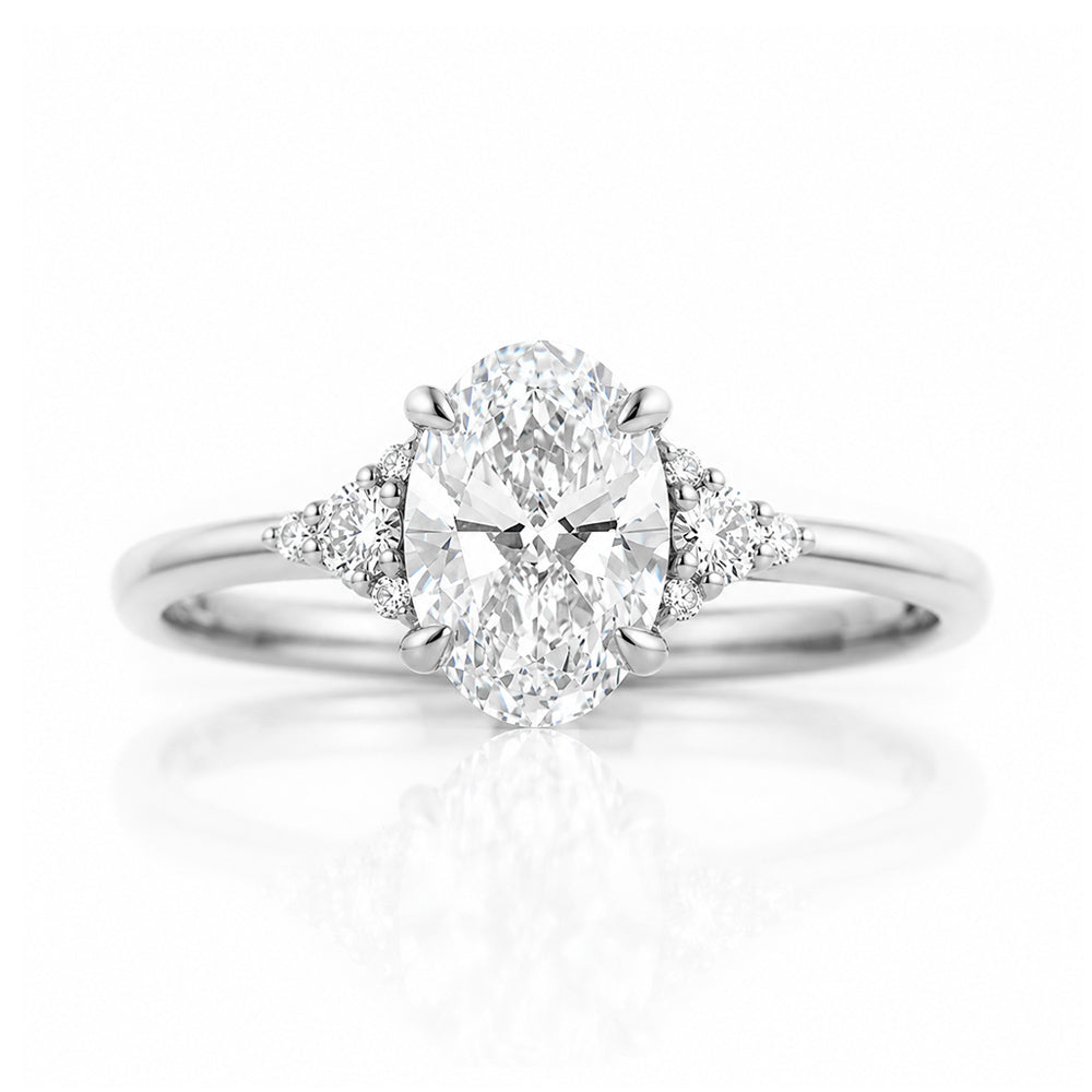 Kelly, an Oval cut Lab Diamond Ring - 1ct - Victoria's Jewellery