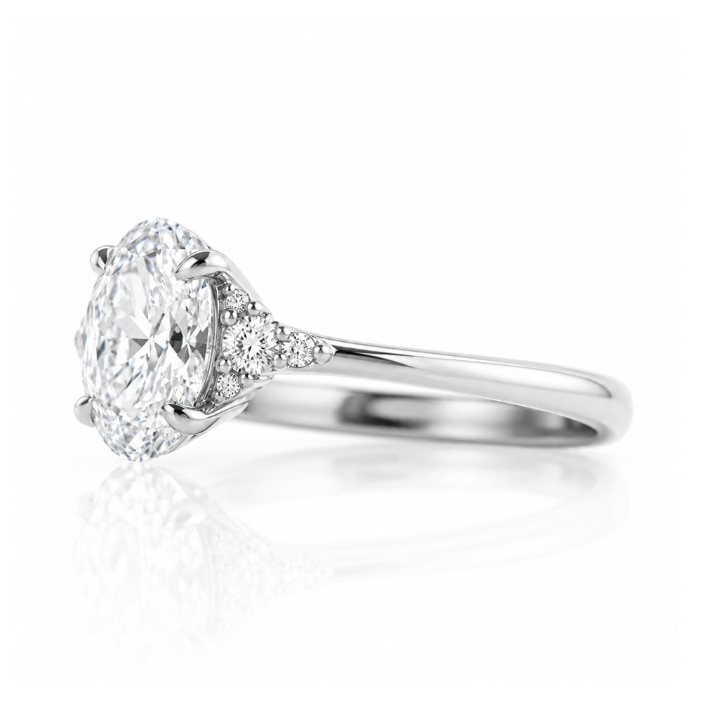 Kelly, an Oval cut Lab Diamond Ring - 1ct - Victoria's Jewellery