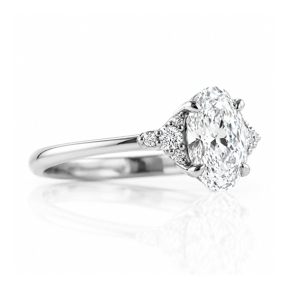 Kelly, an Oval cut Lab Diamond Ring - 1ct - Victoria's Jewellery
