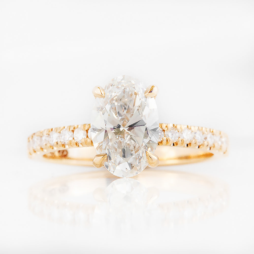 Emma, Oval cut Lab Diamond Engagement Ring - 1.5ct