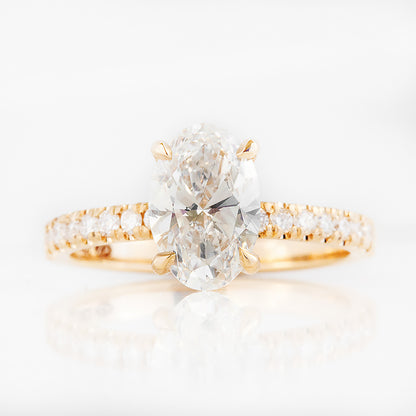 Emma, Oval cut Lab Diamond Engagement Ring - 1.5ct