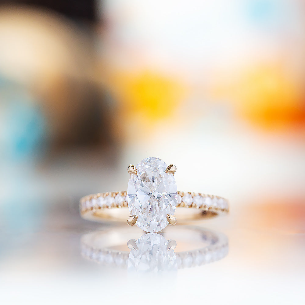 Emma, Oval cut Lab Diamond Engagement Ring - 1.5ct
