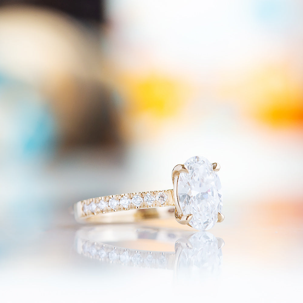 Emma, Oval cut Lab Diamond Engagement Ring - 1.5ct