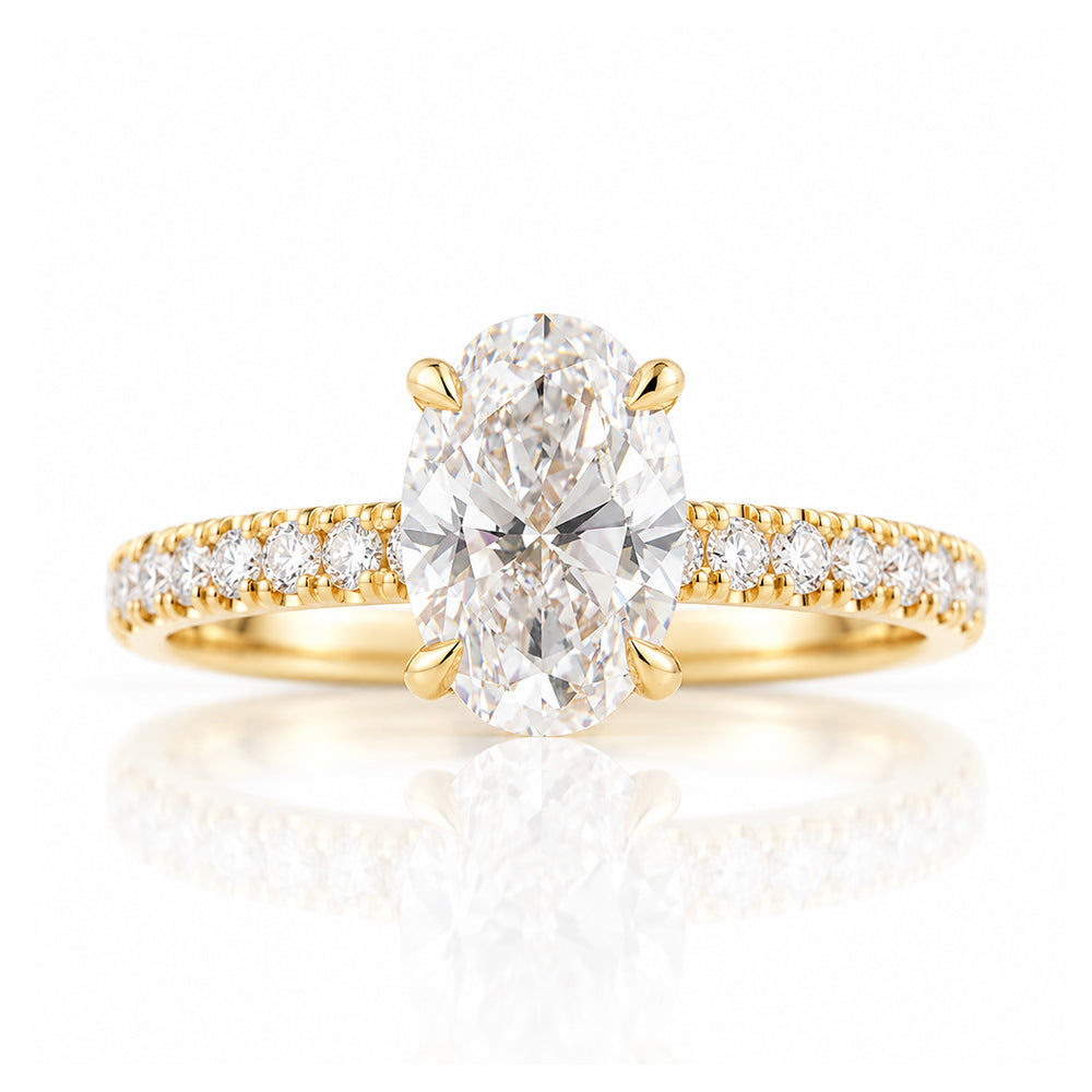 Emma, Oval cut Lab Diamond Ring - 1.5ct - Victoria's Jewellery