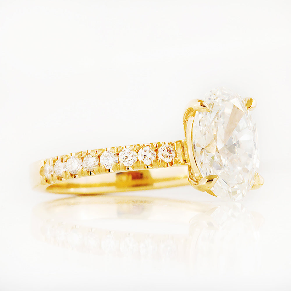 Emma, Oval cut Lab Diamond Engagement Ring - 1.5ct