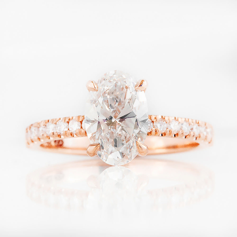 Emma, Oval cut Lab Diamond Engagement Ring - 1.5ct