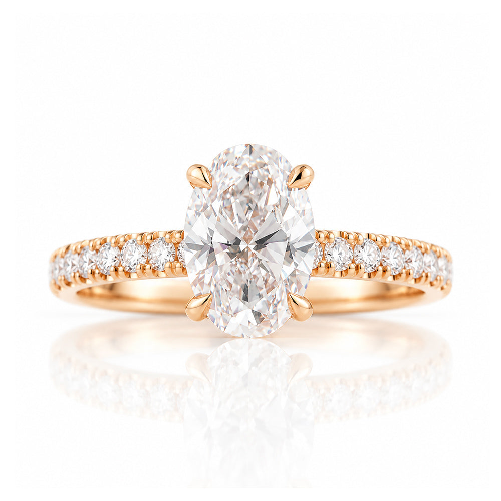 Emma, Oval cut Lab Diamond Ring - 1.5ct - Victoria's Jewellery
