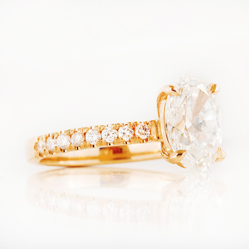 Emma, Oval cut Lab Diamond Engagement Ring - 1.5ct