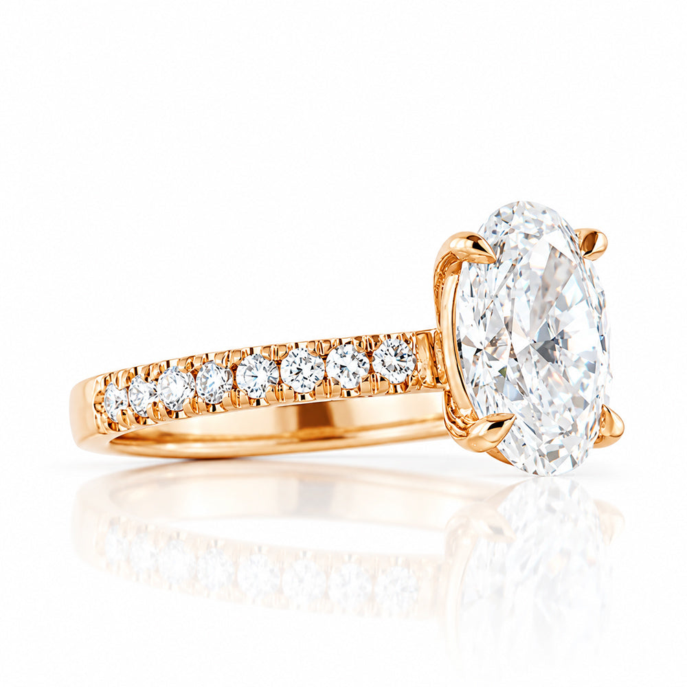 Emma, Oval cut Lab Diamond Ring - 1.5ct - Victoria's Jewellery
