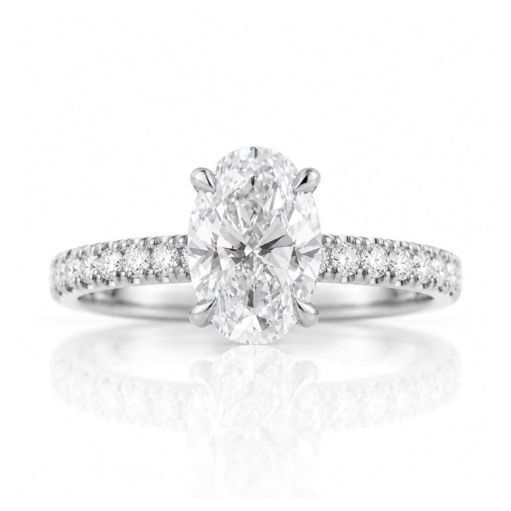 Emma, Oval cut Lab Diamond Ring - 1.5ct - Victoria's Jewellery