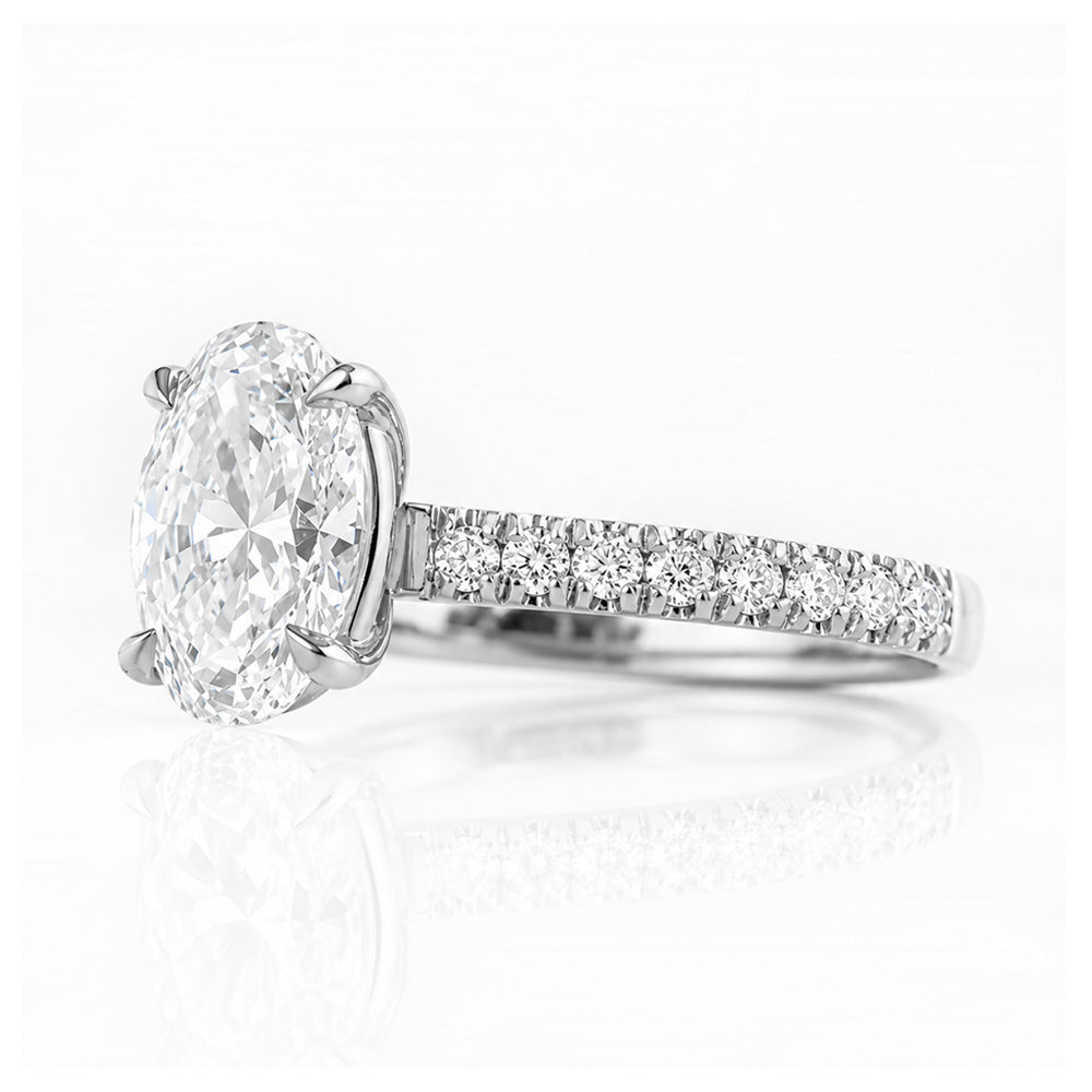 Emma, Oval cut Lab Diamond Ring - 1.5ct - Victoria's Jewellery