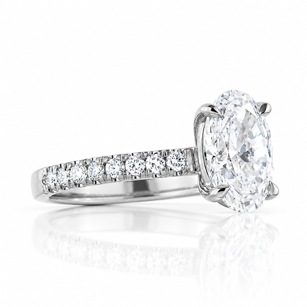 Emma, Oval cut Lab Diamond Ring - 1.5ct - Victoria's Jewellery