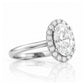 Tilana, an Oval cut Diamond Halo Engagement Ring - 1.5ct - Victoria's Jewellery