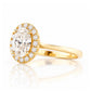 Tilana, an Oval cut Diamond Halo Engagement Ring - Victoria's Jewellery