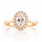 Tilana, an Oval cut Diamond Halo Engagement Ring - Victoria's Jewellery