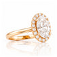 Tilana, an Oval cut Diamond Halo Engagement Ring - 1.5ct - Victoria's Jewellery