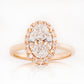 Tilana, an Oval cut Diamond Halo Engagement Ring - 1.5ct