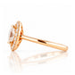 Tilana, an Oval cut Diamond Halo Engagement Ring - Victoria's Jewellery
