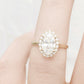 Tilana, an Oval cut Diamond Halo Engagement Ring - 1.5ct - Victoria's Jewellery