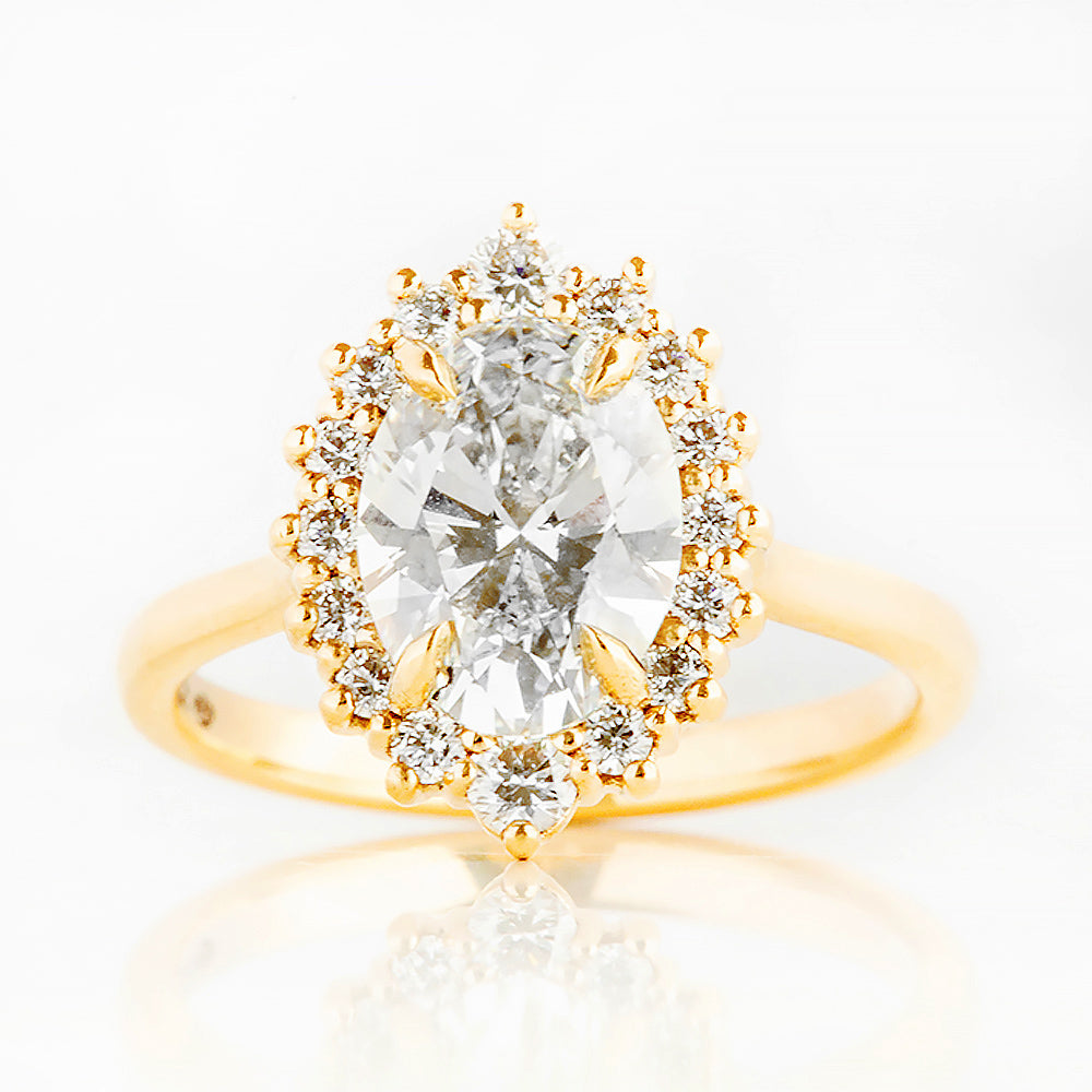 Venicia, an Oval cut Lab Diamond Engagement Ring - Victoria's Jewellery