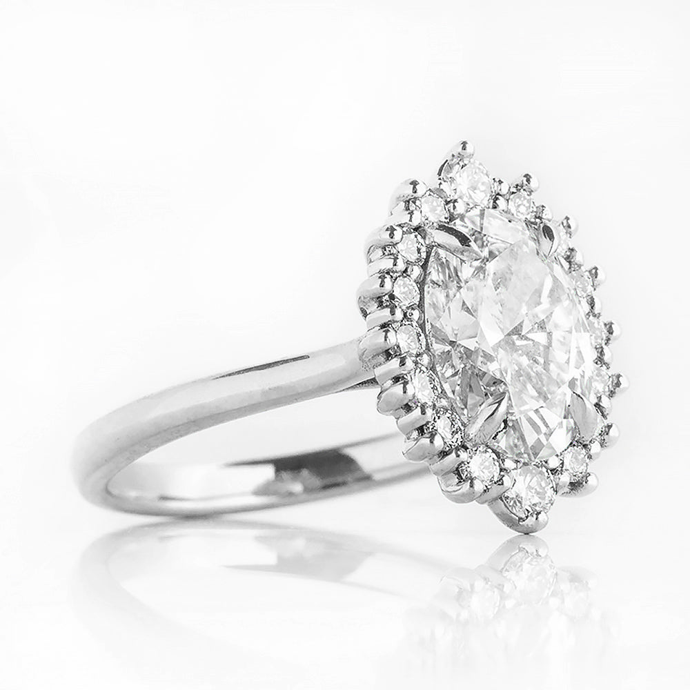 Venicia, an Oval cut Lab Diamond Engagement Ring - Victoria's Jewellery