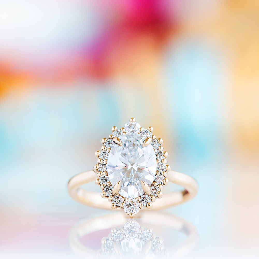 Venicia, an Oval cut Lab Diamond Engagement Ring - Victoria's Jewellery