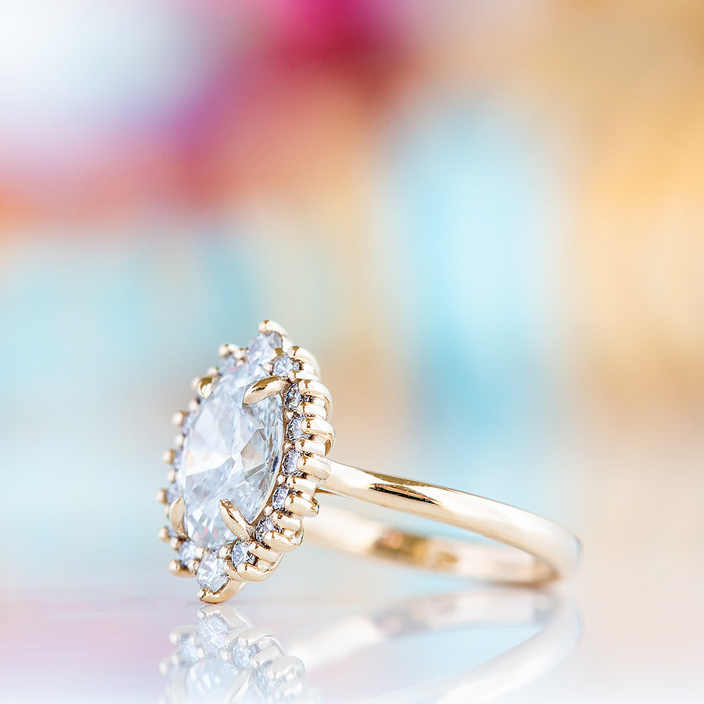 Venicia, an Oval cut Lab Diamond Engagement Ring - Victoria's Jewellery