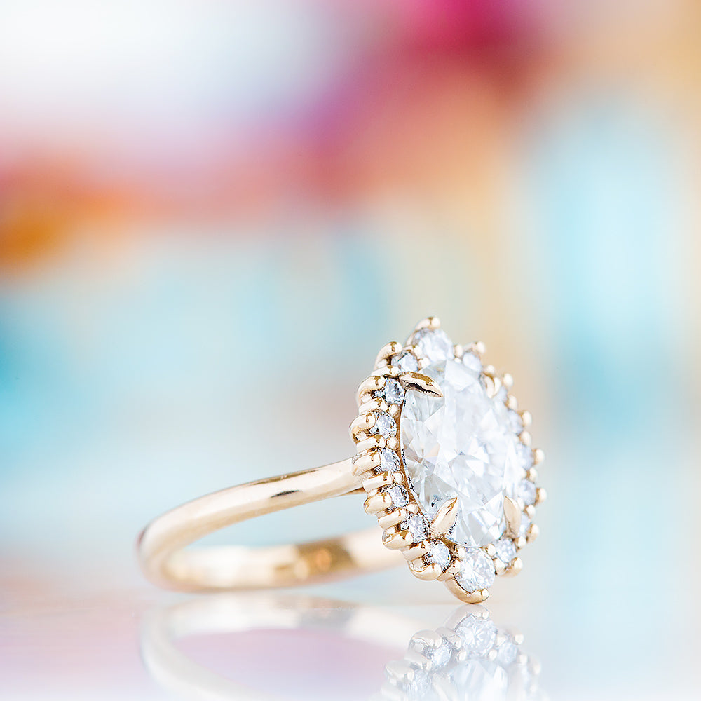 Venicia, an Oval cut Lab Diamond Engagement Ring - Victoria's Jewellery