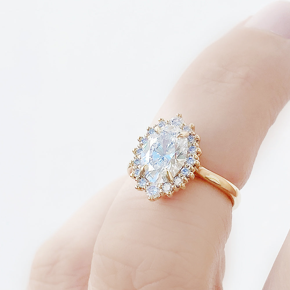 Venicia, an Oval cut Lab Diamond Engagement Ring - Victoria's Jewellery