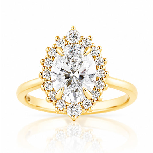Carla, an Oval cut Lab Diamond Ring - Victoria's Jewellery