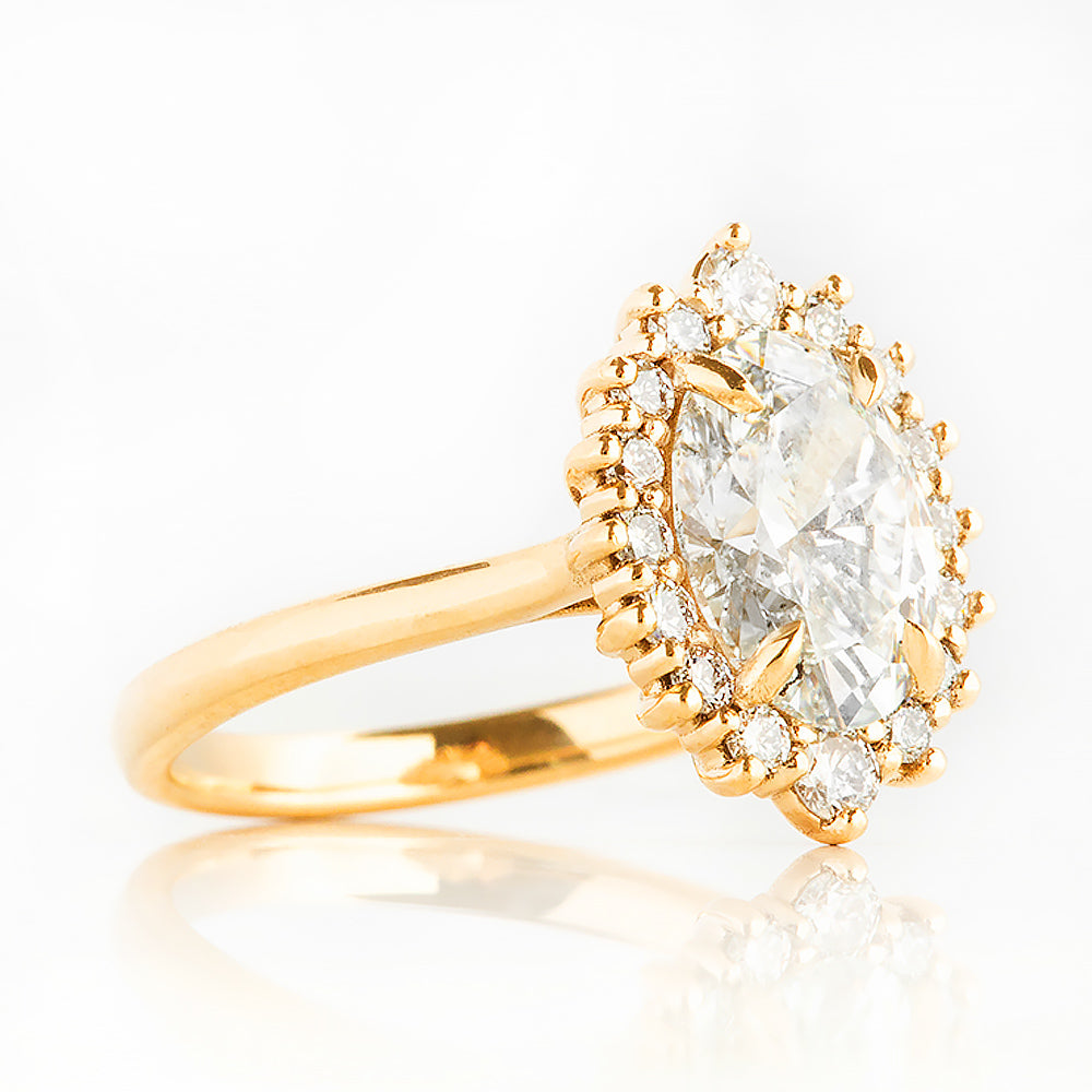 Venicia, an Oval cut Lab Diamond Engagement Ring - Victoria's Jewellery