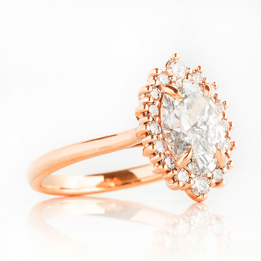 Venicia, an Oval cut Lab Diamond Engagement Ring - Victoria's Jewellery
