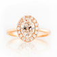 Tilana, an Oval cut Diamond Halo Engagement Ring - Victoria's Jewellery
