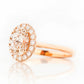Tilana, an Oval cut Diamond Halo Engagement Ring - Victoria's Jewellery