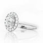 Tilana, an Oval cut Diamond Halo Engagement Ring - Victoria's Jewellery