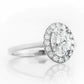 Tilana, an Oval cut Diamond Halo Engagement Ring - Victoria's Jewellery
