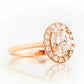 Tilana, an Oval cut Diamond Halo Engagement Ring - Victoria's Jewellery