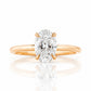 Zoey, Oval cut Lab Diamond Solitaire Ring - 1ct - Victoria's Jewellery