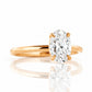 Zoey, Oval cut Lab Diamond Solitaire Ring - 1ct - Victoria's Jewellery
