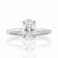 Zoey, Oval cut Lab Diamond Solitaire Ring - 1ct - Victoria's Jewellery