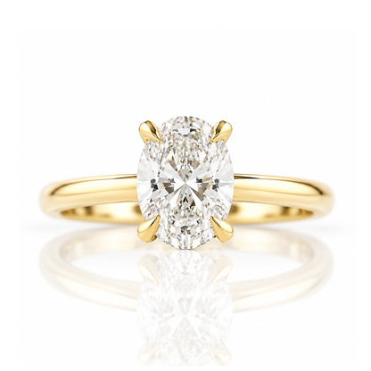 Zoey, Oval cut Lab Diamond Solitaire Ring - 1.5ct - Victoria's Jewellery