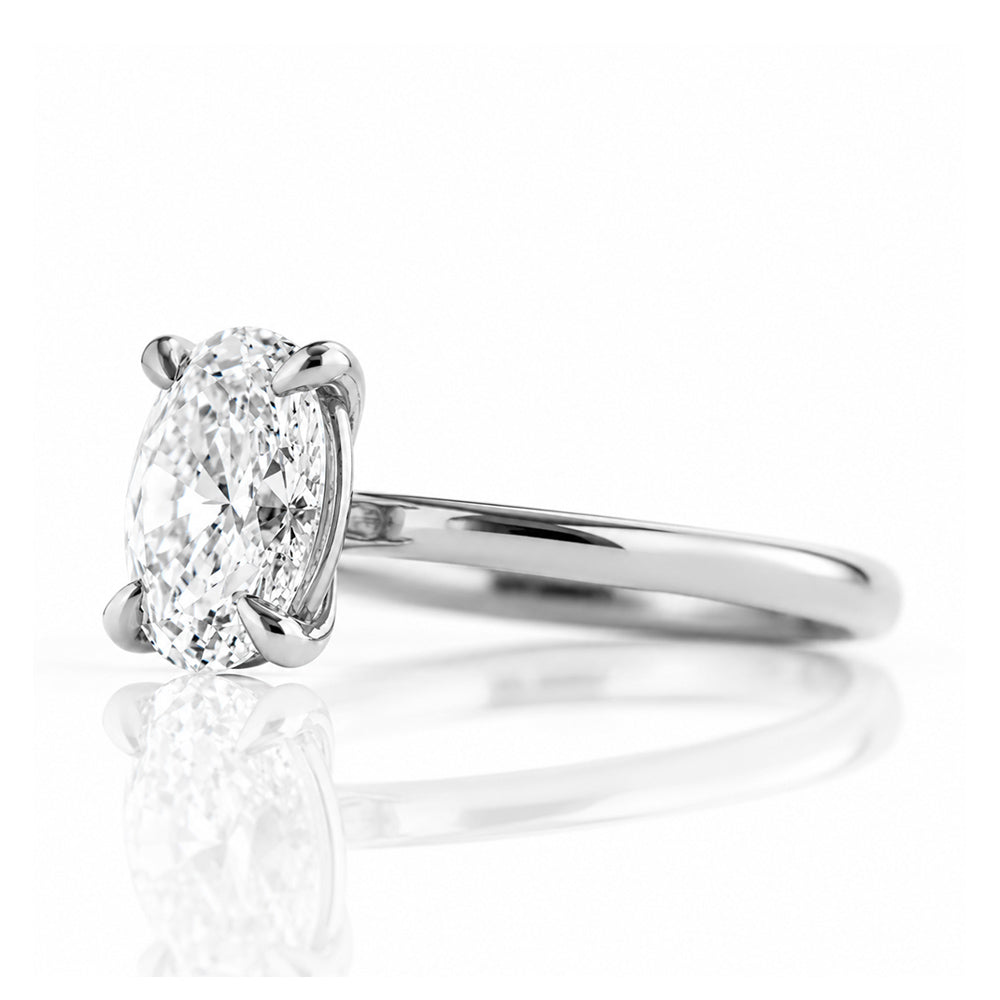 Zoey, Oval cut Lab Diamond Solitaire Ring - 1.5ct - Victoria's Jewellery