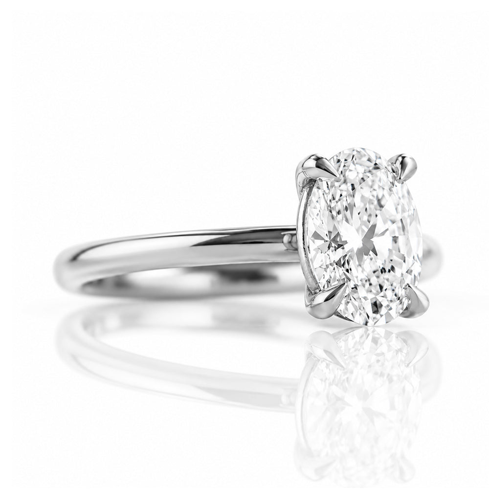 Zoey, Oval cut Lab Diamond Solitaire Ring - 1.5ct - Victoria's Jewellery