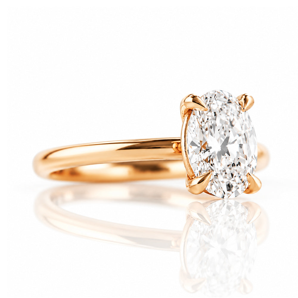 Zoey, Oval cut Lab Diamond Solitaire Ring - 1.5ct - Victoria's Jewellery