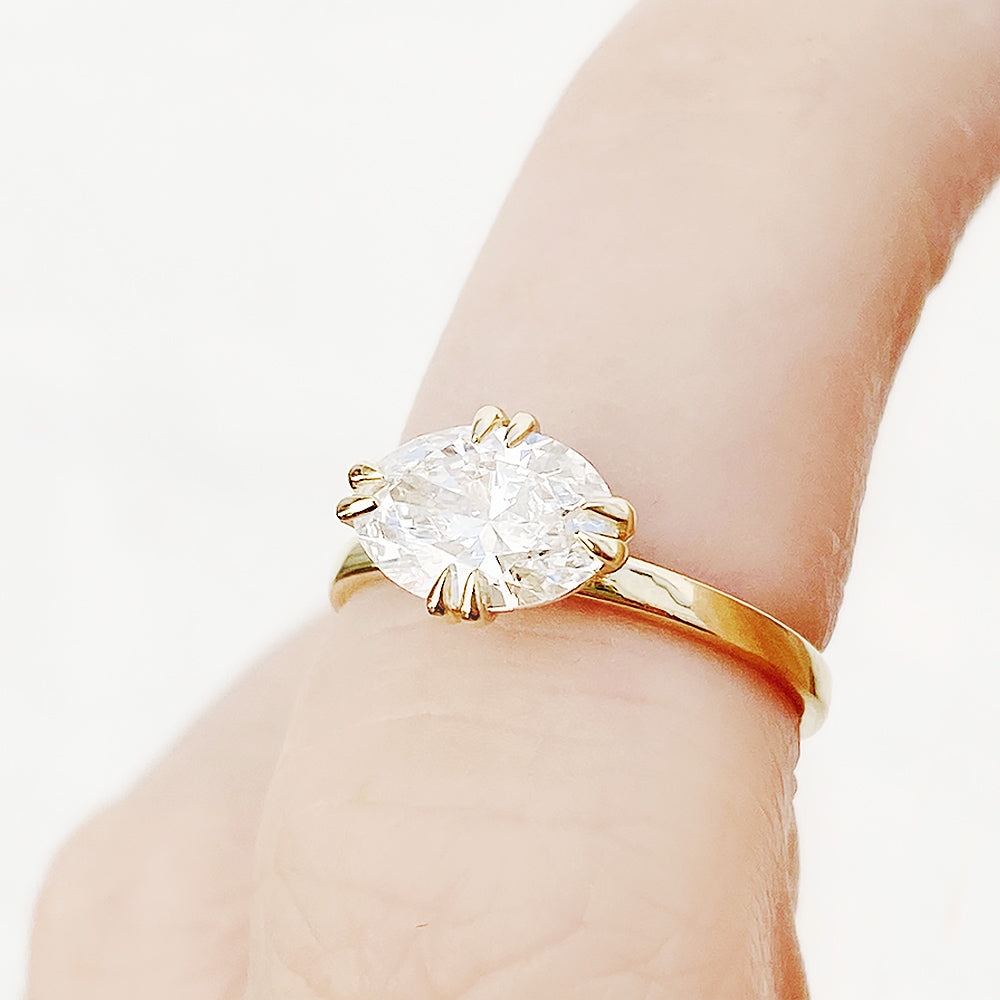 Paloma, Oval cut Lab Diamond Ring