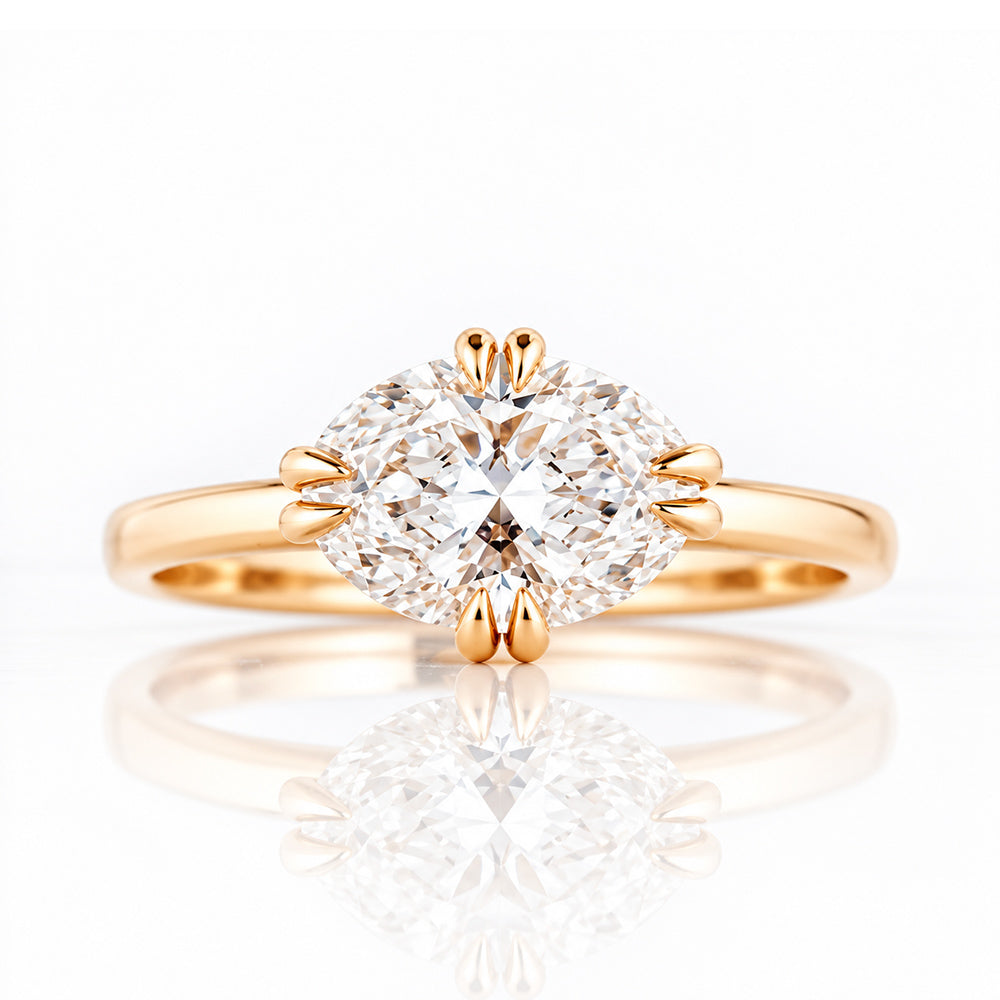 Paloma, Oval cut Lab Diamond Ring - Victoria's Jewellery