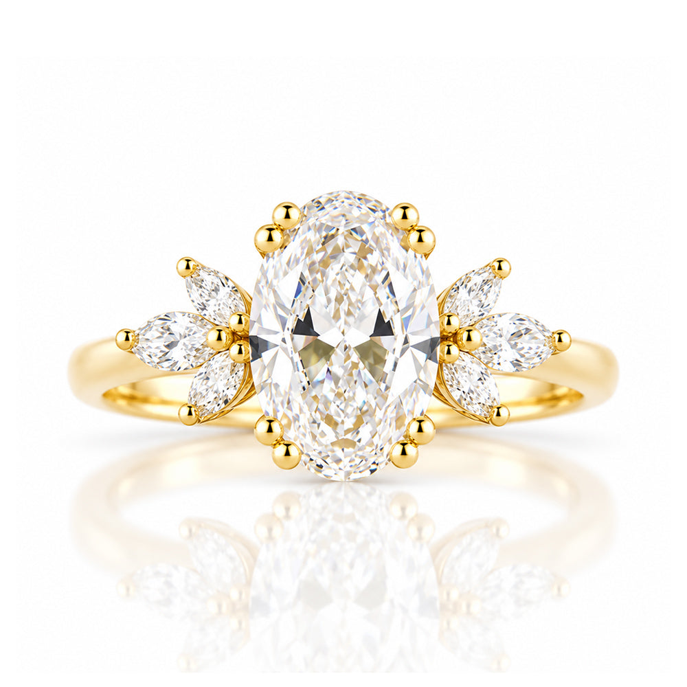 Olive, an Oval Lab Diamond Ring - 1.5ct - Victoria's Jewellery